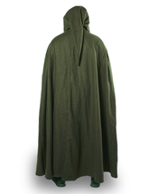 LORD Wool Unisex Khaki WOOL Cloak - Medieval Viking Hooded Cloak and Capes for Women and Men